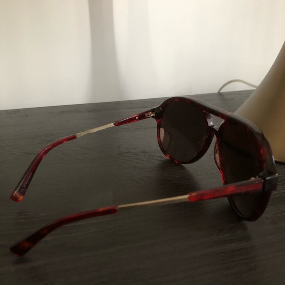 Crimson aviator tortoise shell sunglasses - Picture 3 of 4